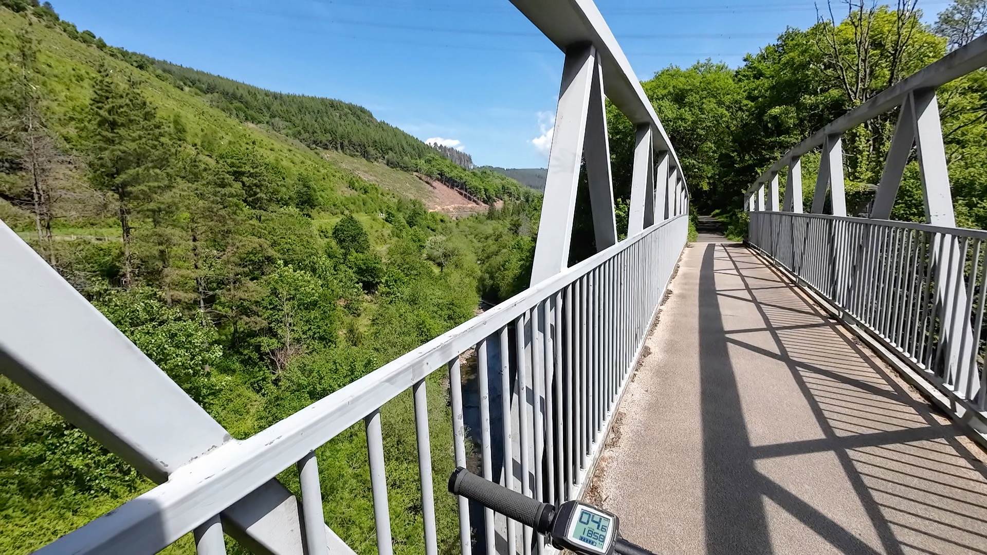 The view from Rhyslyn Bridge