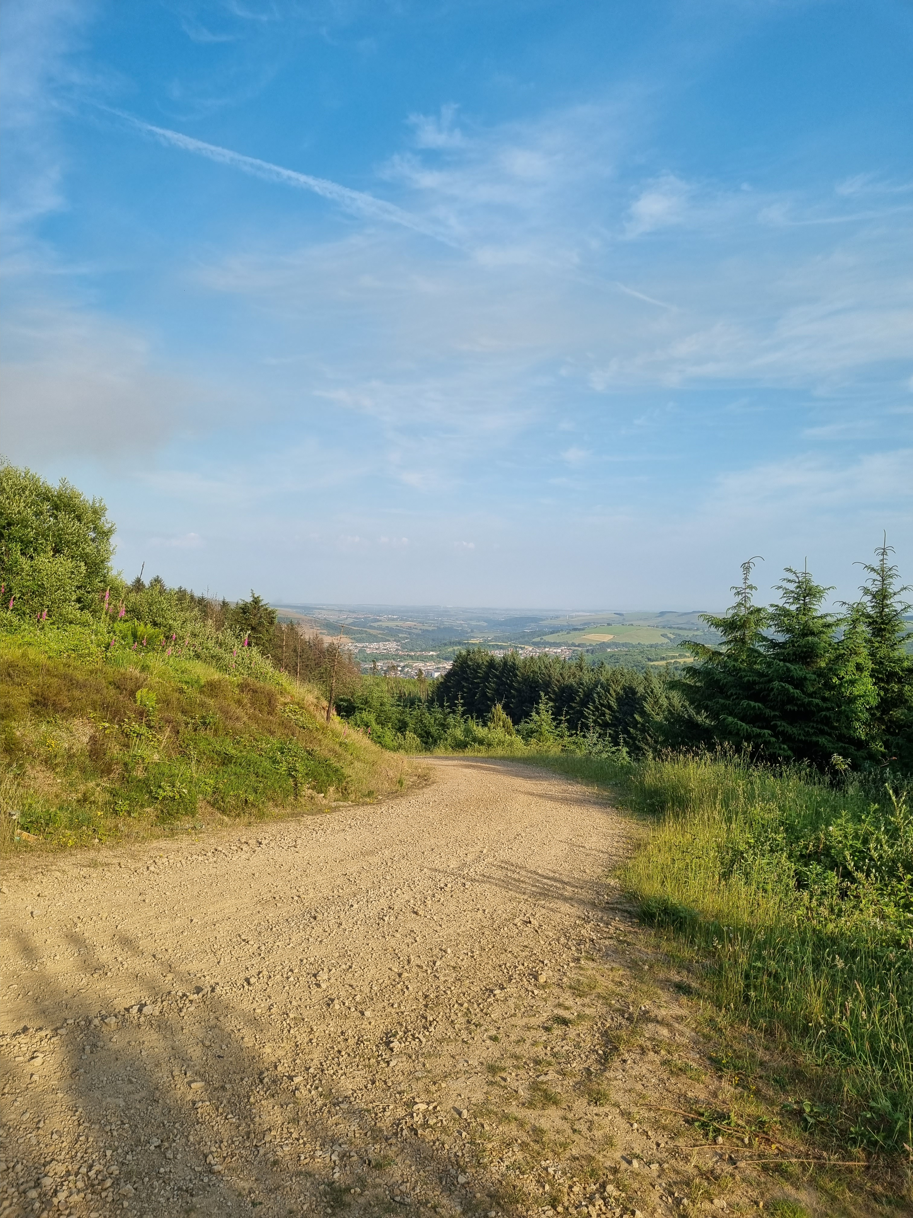 View from Garnwen down the Llynfi valley